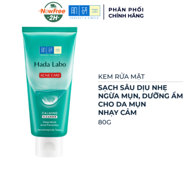 Kem Rửa Mặt Hada Labo Cho Da Mụn Và Nhạy Cảm 80g
