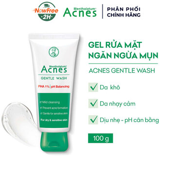 Gel Rửa Mặt Acnes Gentle Wash Ngăn Ngừa Mụn 100g