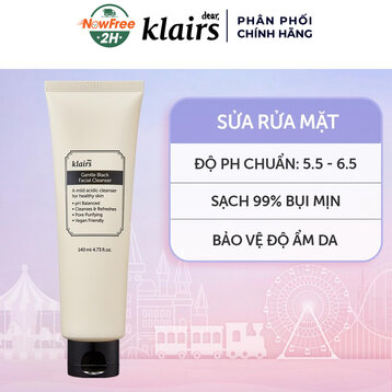 Sữa Rửa Mặt Klairs Dưỡng Ẩm, Dịu Nhẹ, Sạch Sâu 140ml