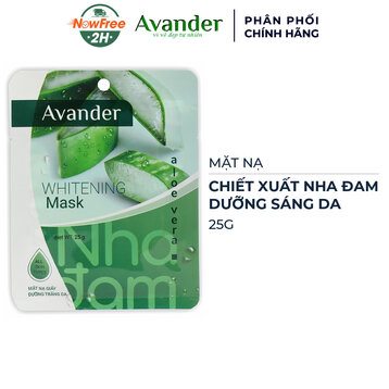 Mặt Nạ Avander Chiết Xuất Nha Đam Dưỡng Sáng Da 25g