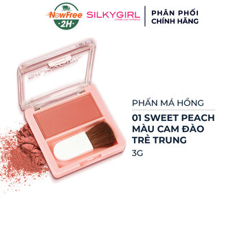 Phấn Má Hồng Silkygirl 01 Cam Đào Trẻ Trung