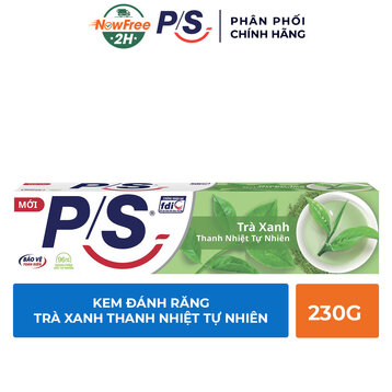 Kem Đánh Răng P/S Trà Xanh Thanh Nhiệt Tự Nhiên 230g