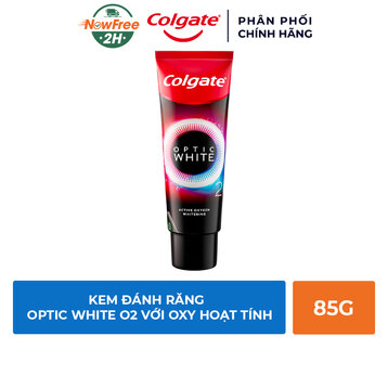Kem Đánh Răng Colgate Optic White O2 Với Oxy Hoạt Tính 85g