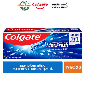 Hộp Đôi Kem Đánh Răng Colgate Maxfresh Hương Bạc Hà 175gx2