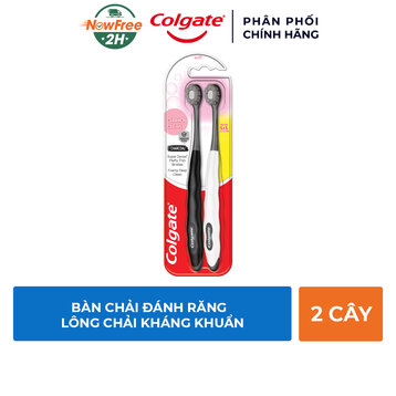 Bộ 2 Bàn Chải Đánh Răng Colgate Lông Chải Kháng Khuẩn