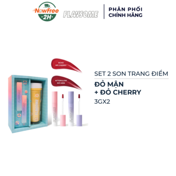 Set 2 Son Trang Điểm Flawsome (Đỏ Mận 3g + Đỏ Cherry 3g)