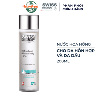 Nước Hoa Hồng Swiss Image Cho Da Hỗn Hợp Và Da Dầu 200ml