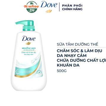 Sữa Tắm Dưỡng Thể Dove Chăm Sóc &amp; Làm Dịu Da Nhạy Cảm 500g
