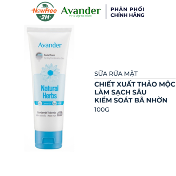 Sữa Rửa Mặt Avander Thảo Mộc Kiểm Soát Dầu, Ngừa Mụn 100g