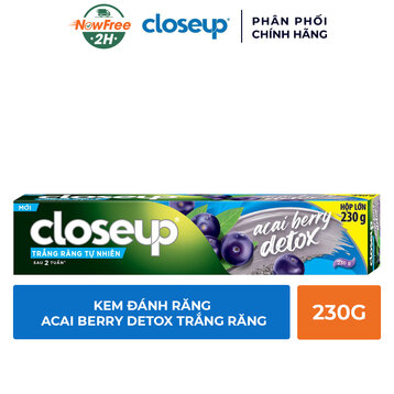Kem Đánh Răng Closeup Acai Berry Detox Trắng Răng 230g