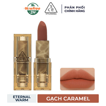 Son Thỏi 3CE Vỏ Trong Suốt Eternal Warm - Gạch Caramel 3.5g