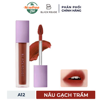 Son Kem Lì Black Rouge A12 Dashed Brown Nâu Gạch 4.5g