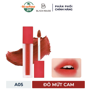 Son Kem Lì Black Rouge A05 Marmalade - Đỏ Mứt Cam 4.5g