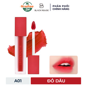 Son Kem Lì Black Rouge A01 Strawberry Red - Đỏ Dâu 4.5g