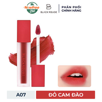 Son Kem Lì Black Rouge A07 Purecrimeson - Đỏ Cam Đào 4.5g