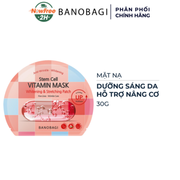 Mặt Nạ Banobagi Dưỡng Sáng, Hỗ Trợ Nâng Cơ (Hồng) 30g