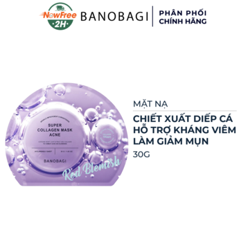 Mặt Nạ Banobagi Hỗ Trợ Giảm Mụn (Tím Đậm) 30g