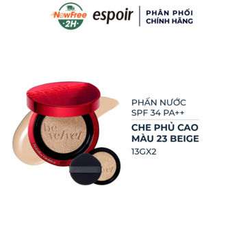 Phấn Nước Espoir Che Phủ Cao Màu 23 Beige Kèm Lõi 13gx2