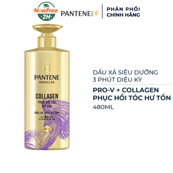 Dầu Xả Pantene 3 Phút Diệu Kỳ Phục Hồi Tóc Hư Tổn 480ml