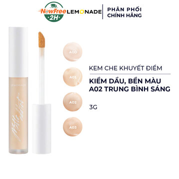 Kem Che Khuyết Điểm Lemonade Kiềm Dầu A02 Da Trung Bình Sáng 3g