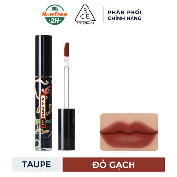 Son Kem Lì 3CE x Toiletpaper Màu Taupe - Đỏ Gạch 4g