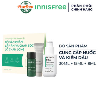 Bộ Sản Phẩm Innisfree Cấp Nước Và Kiềm Dầu 3 Món
