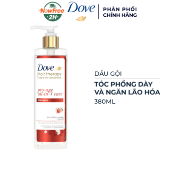 Dầu Gội Dove Tóc Phồng Dày &amp; Ngăn Lão Hóa 380ml