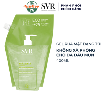 Gel Rửa Mặt SVR Không Chứa Xà Phòng Cho Da Dầu Túi 400ml