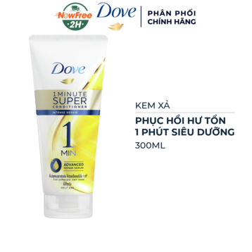 Kem Xả Dove Phục Hồi Hư Tổn 1 Phút Siêu Dưỡng 300ml