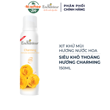 Xịt Khử Mùi Enchanteur Hương Nước Hoa Charming 150ml