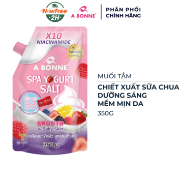 Muối Tắm A Bonne Sữa Chua Làm Sáng &amp; Mềm Mịn Da 350g