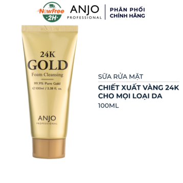 Sữa Rửa Mặt Anjo Professional Chiết Xuất Vàng 24K 100ml