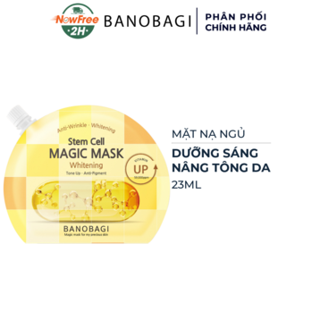 Mặt Nạ Ngủ Banobagi Làm Sáng Và Nâng Tông Da 23ml (Vàng)