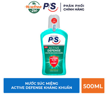 Nước Súc Miệng P/S Active Defense Kháng Khuẩn 500ml