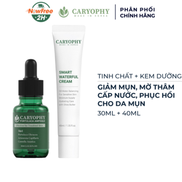 Combo Caryophy Serum Giảm Mụn 30ml + Kem Dưỡng Phục Hồi Da Mụn 40ml