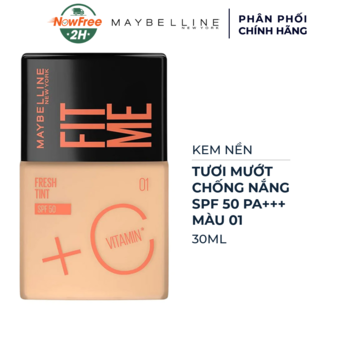 Kem Nền Maybelline Tươi Mướt Chống Nắng SPF50 30ml #01