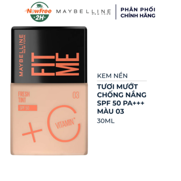 Kem Nền Maybelline Tươi Mướt Chống Nắng SPF50 30ml #03