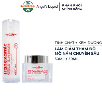 Combo Angel's Liquid Serum &amp; Kem Dưỡng Làm Mờ Nám Chuyên Sâu