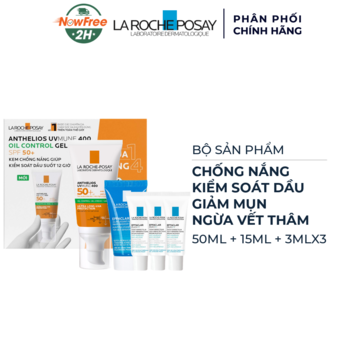 Bộ La Roche-Posay Chống Nắng, Giảm Mụn, Ngừa Vết Thâm 5 Món