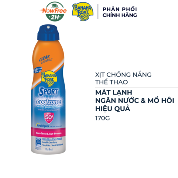 Xịt Chống Nắng Thể Thao Banana Boat Mát Lạnh 170g