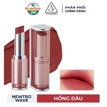 Son Thỏi 3CE Mịn Lì Newtro Wave - Màu Hồng Dâu 4g