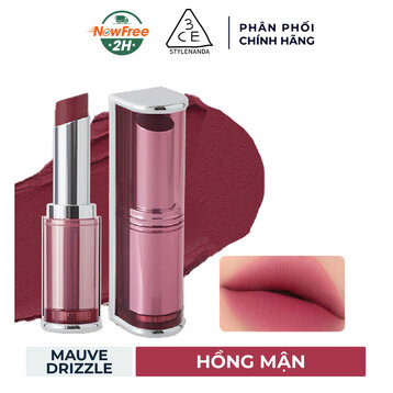 Son Thỏi 3CE Mịn Lì Mauve Drizzle - Màu Hồng Mận 4g