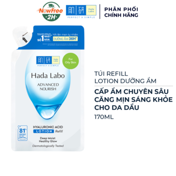 Túi Refill Dung Dịch Hada Labo Dưỡng Ẩm Tối Ưu Cho Da Dầu 170ml