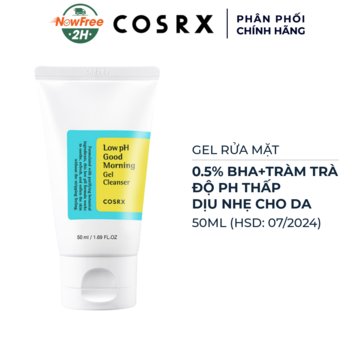 Gel Rửa Mặt Cosrx Tràm Trà, 0.5% BHA Có Độ pH Thấp 50ml (HSD: 07/2024)