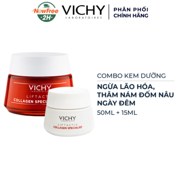 Combo Vichy Kem Dưỡng Ngừa Lão Hóa, Thâm Nám Đốm Nâu Ngày Đêm