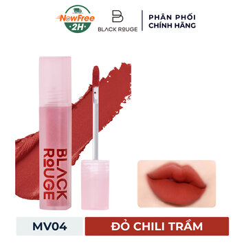 Son Kem Black Rouge MV04 Best Cinnamon - Đỏ Chili Trầm 4g