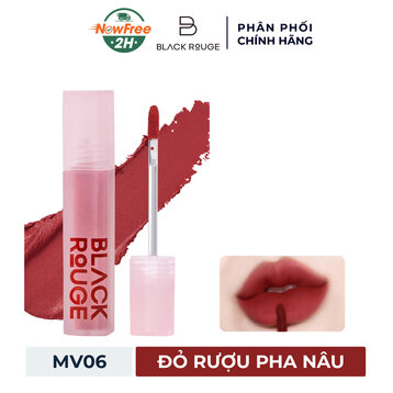 Son Kem Black Rouge MV06 Bean Jam - Đỏ Rượu Pha Nâu 4g