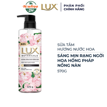 Sữa Tắm Lux Botanicals Hoa Hồng Pháp Nồng Nàn 570g