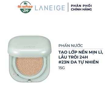 Phấn Nước Laneige Cho Lớp Nền Mịn Lì 24H #23N 15g