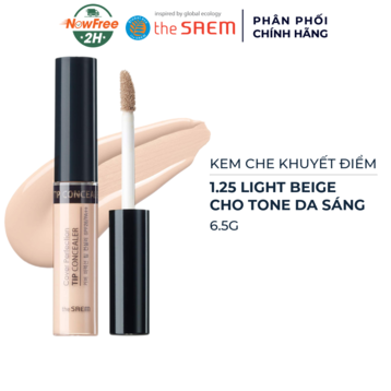 Kem Che Khuyết Điểm The Saem Màu 1.25 Light Beige 6.5g